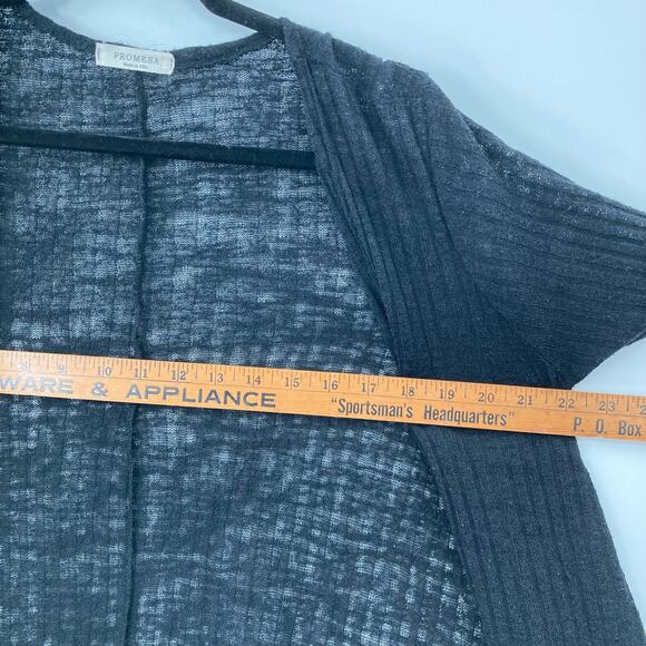 Promesa Ribbed Knit Light Open Cardigan Sweater Medium Womens Capsule - Picture 9 of 9